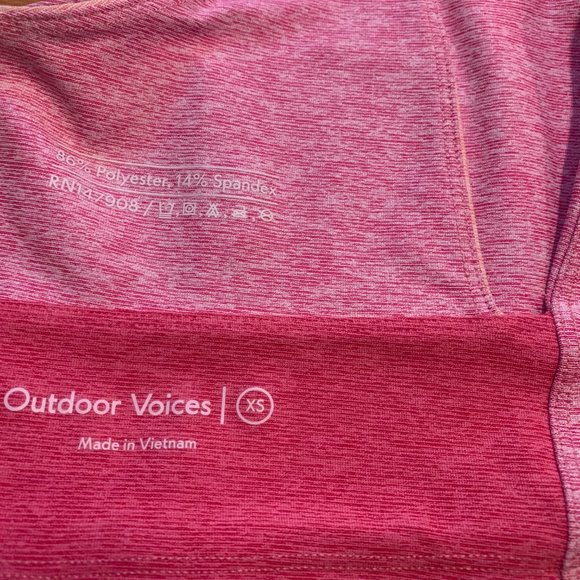 Outdoor Voices Pink Venus Crop Top - Picture 3 of 5